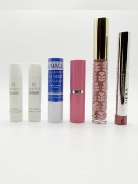 Mixed Lip Product Bundle: Lipstick, Gloss, Balm, Pencil - HERA, Uriage +